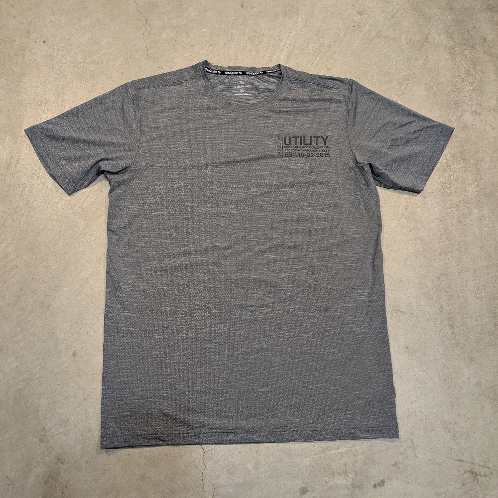 Vanquish Utility Gray Short Sleeve Men's XL Gray Gym Workout